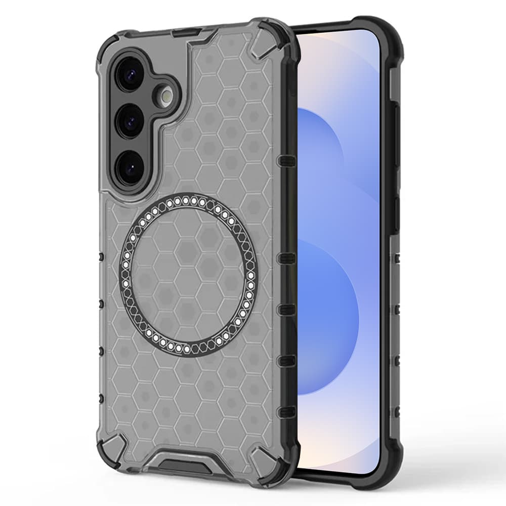 Techsuit HoneyComb Shield MagSafe pro Samsung Galaxy S25 černý - náhled 1