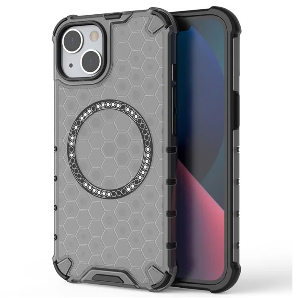 Techsuit HoneyComb Shield MagSafe pro iPhone 14 černý - náhled 1