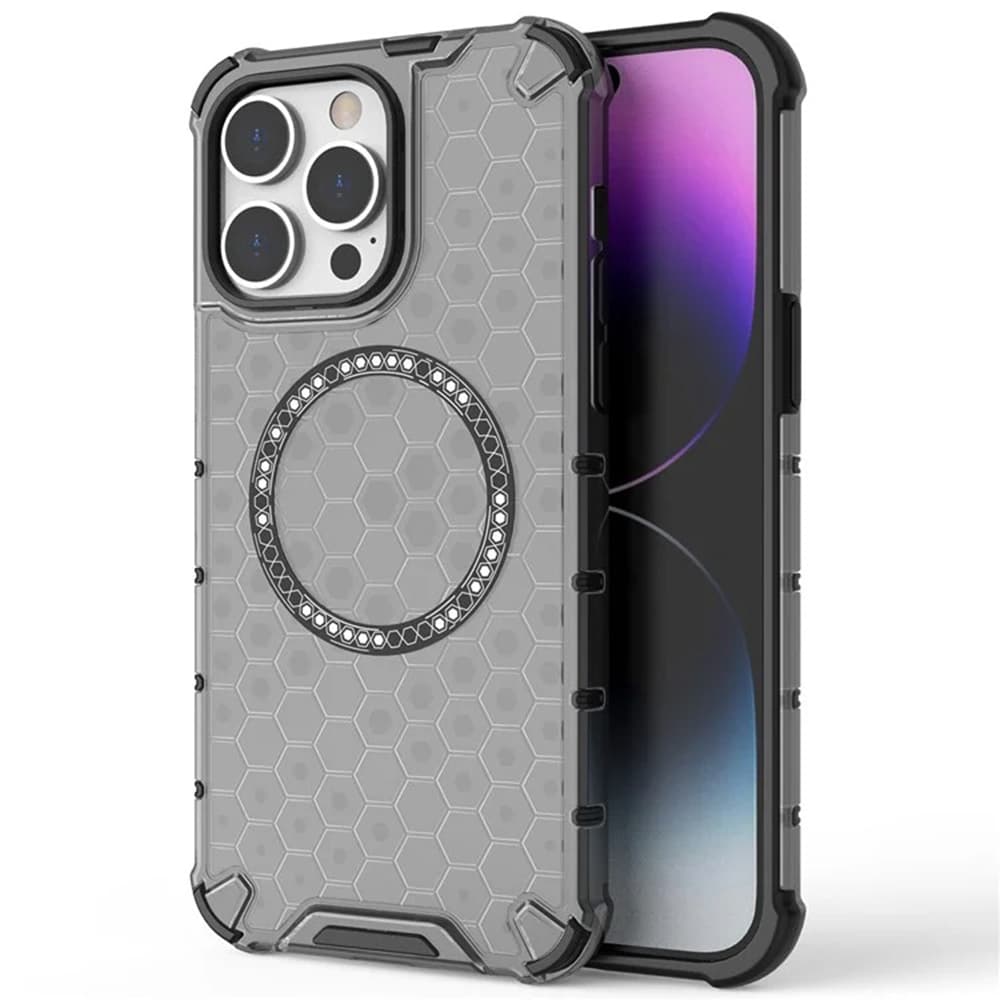 Techsuit HoneyComb Shield MagSafe pro iPhone 14 Pro černý - náhled 1