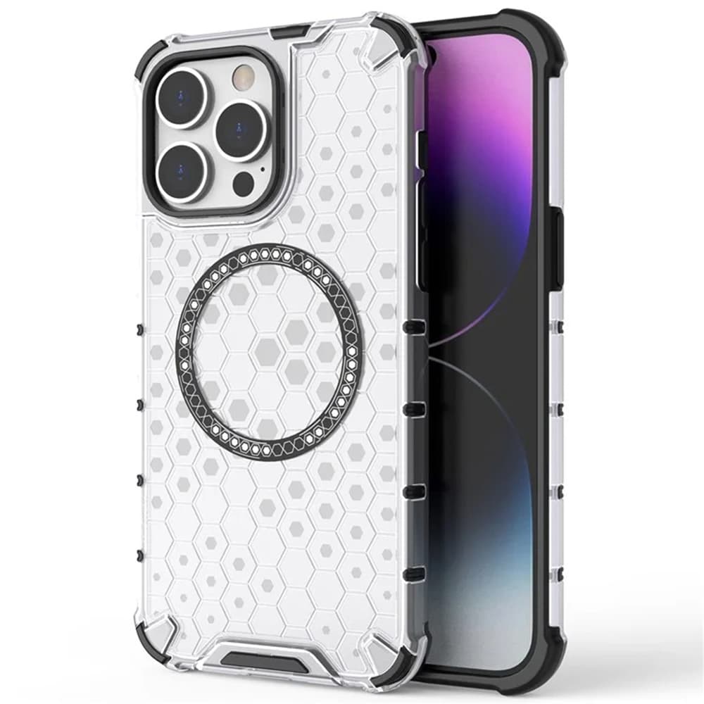 Techsuit HoneyComb Shield MagSafe pro iPhone 14 Pro bílý - náhled 1