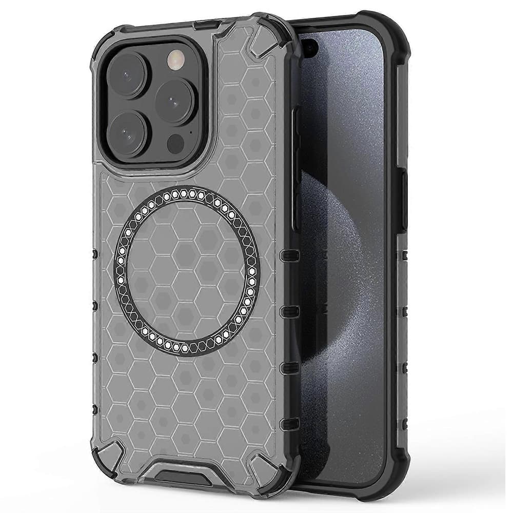 Techsuit HoneyComb Shield MagSafe pro iPhone 15 Pro černý - náhled 1