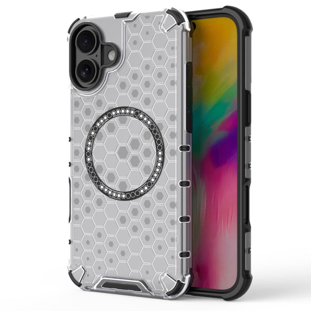 Techsuit HoneyComb Shield MagSafe iPhone 16 bílý - náhled 1