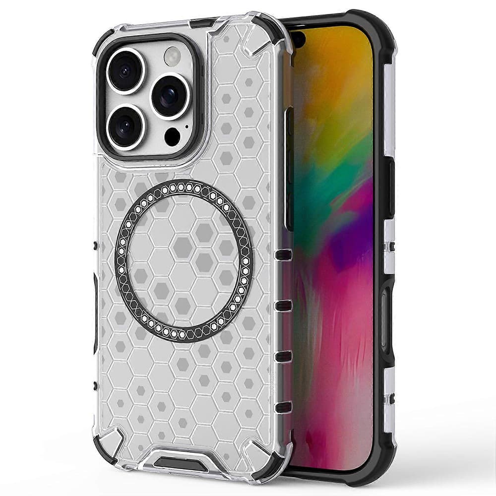 Techsuit HoneyComb Shield MagSafe pro iPhone 16 Pro bílý - náhled 1