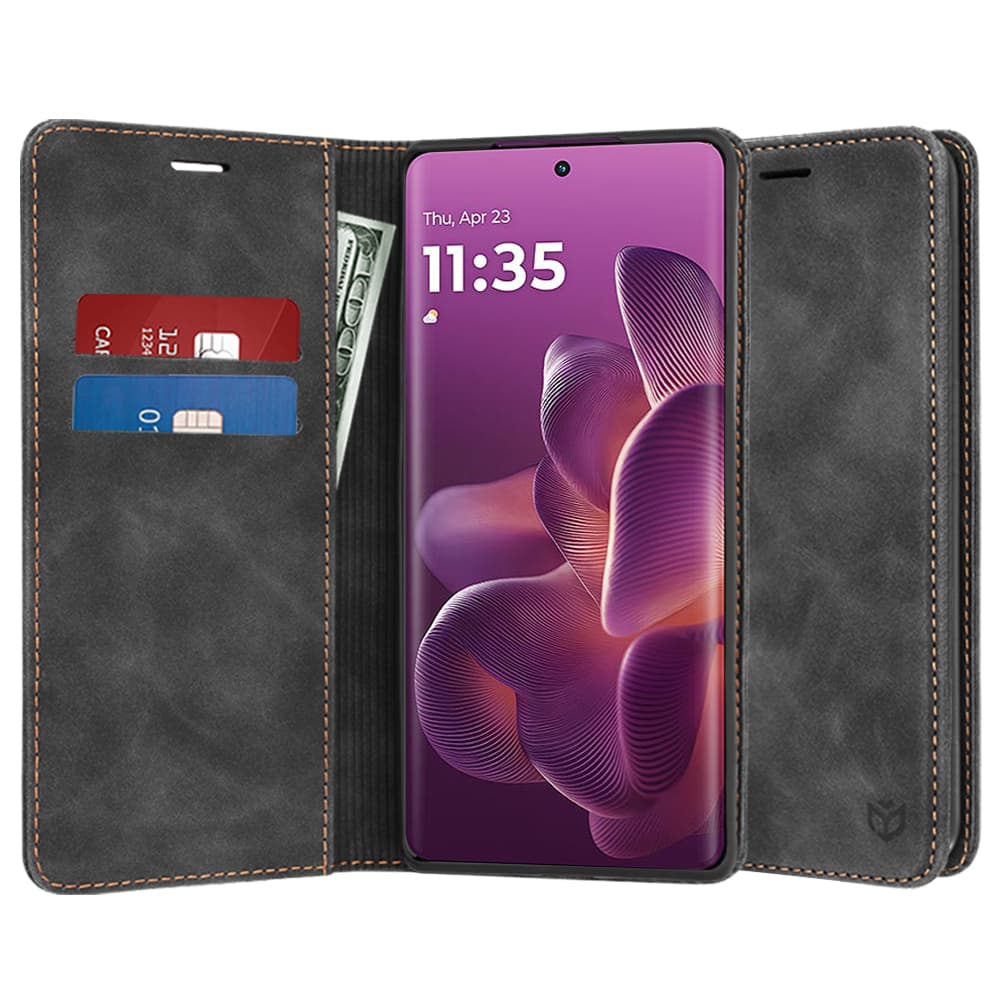 Pouzdro Techsuit Confy Cover pro Motorola Edge 60 Pro černé - náhled 1