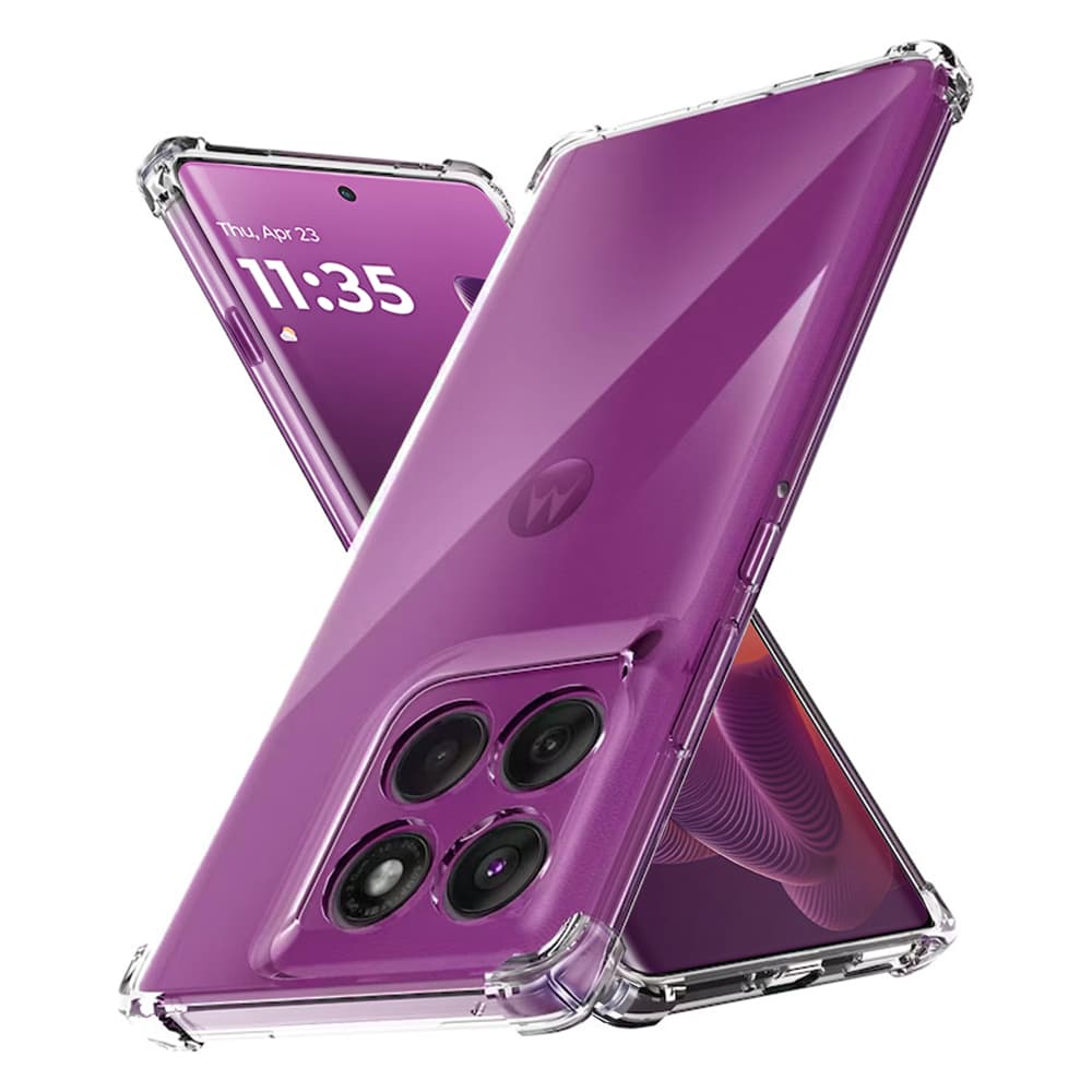 Techsuit Shockproof průhledný silikonový obal Motorola Edge 60 Pro průhledný - náhled 1