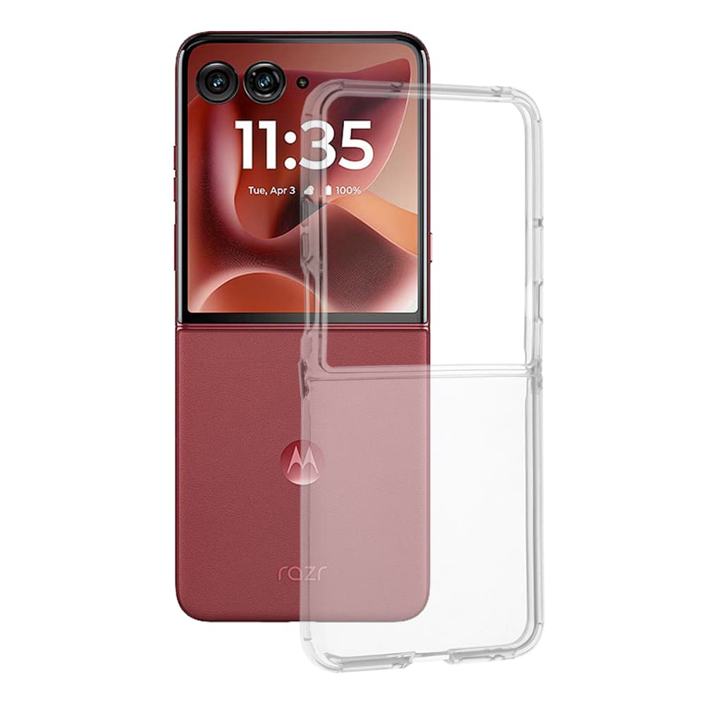 Techsuit silikonové pouzdro Motorola Razr 60 Ultra průhledné - náhled 1