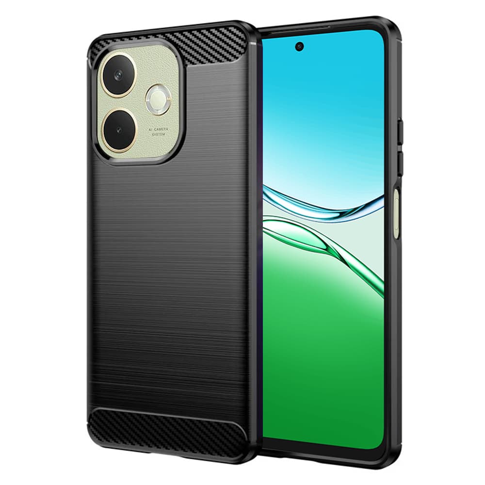 Techsuit Carbon Silicone pro Oppo A5 Pro 4G A5 Pro 5G černý - náhled 1