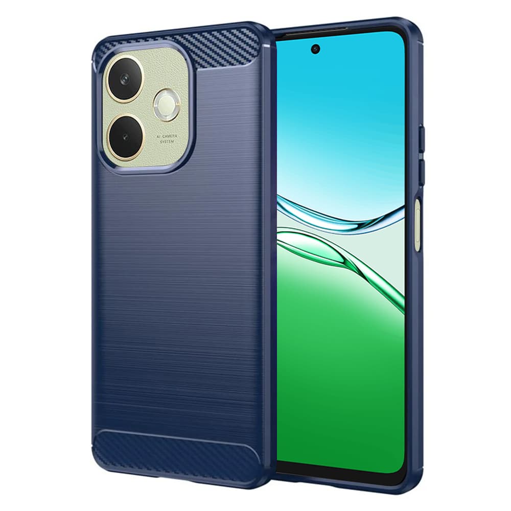Techsuit Carbon Silicone pro Oppo A5 Pro 4G A5 Pro 5G modrý - náhled 1