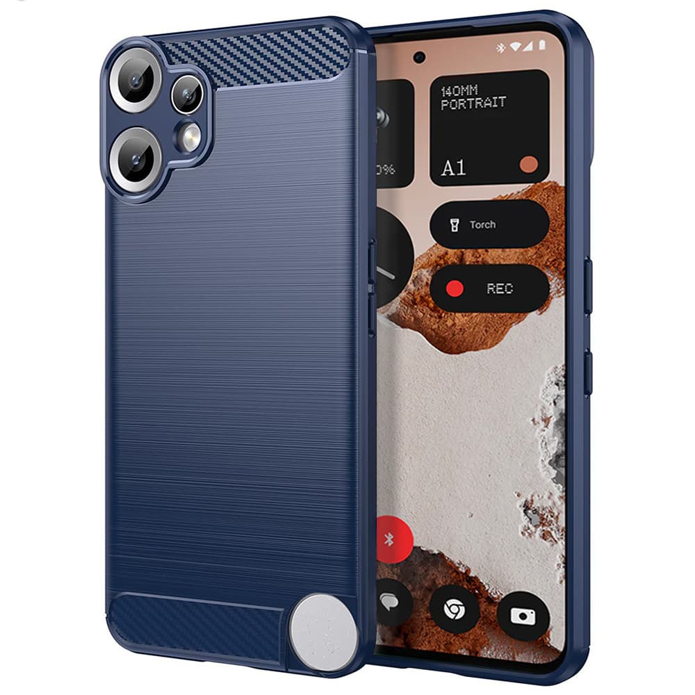 Techsuit Carbon Silicone Nothing CMF Phone 2 Pro modrý - náhled 1