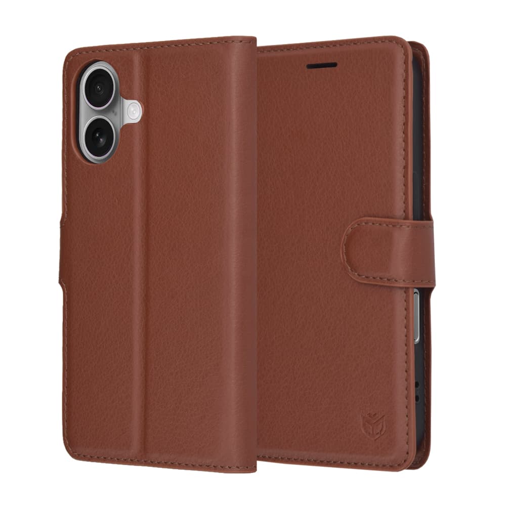 Kožené pouzdro Techsuit iPhone 17 hnědé - náhled 1