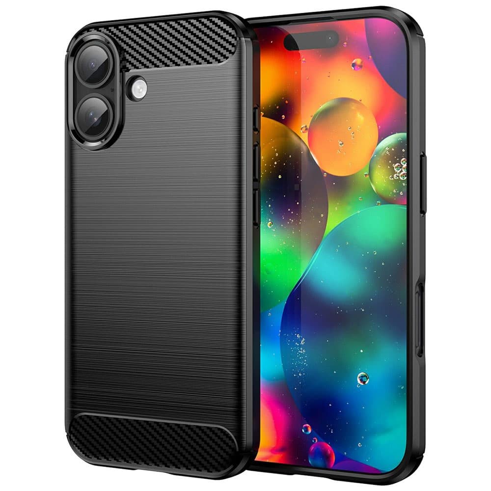 Techsuit Carbon Silicone pro iPhone 17 černý - náhled 1