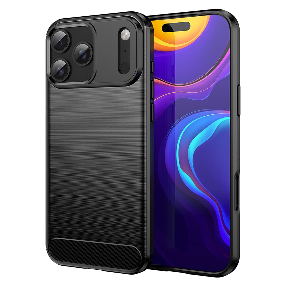 Techsuit Carbon Silicone pro iPhone 17 Pro Max černý - náhled 1
