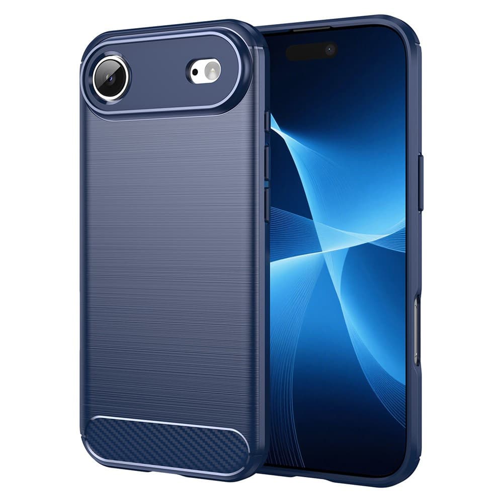 Techsuit Carbon Silicone pro iPhone 17 Air modrý - náhled 1