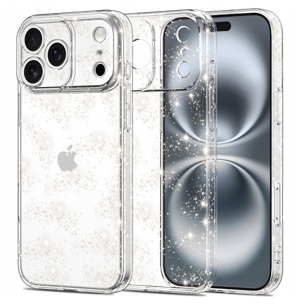 Techsuit SparkleSkin Series iPhone 17 Pro Max průhledný obal