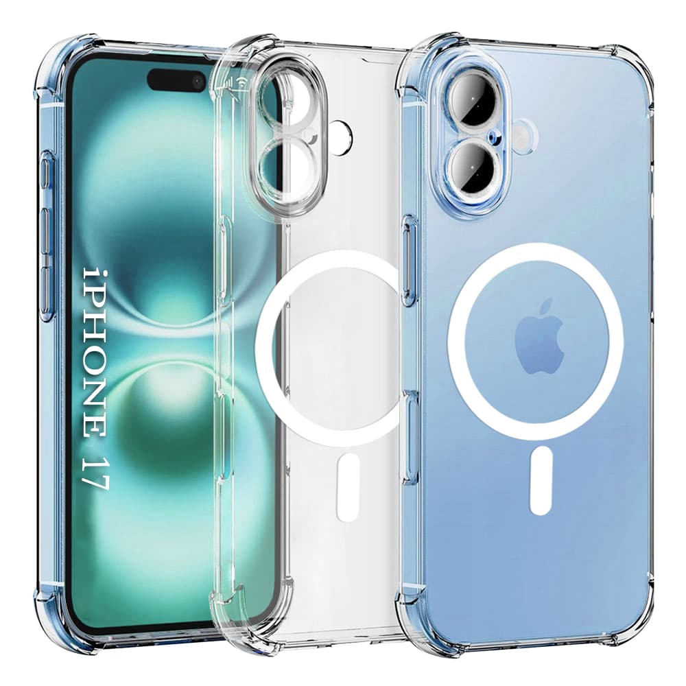 Techsuit Shockproof průhledný silikonový MagSafe iPhone 17 průhledný - náhled 1