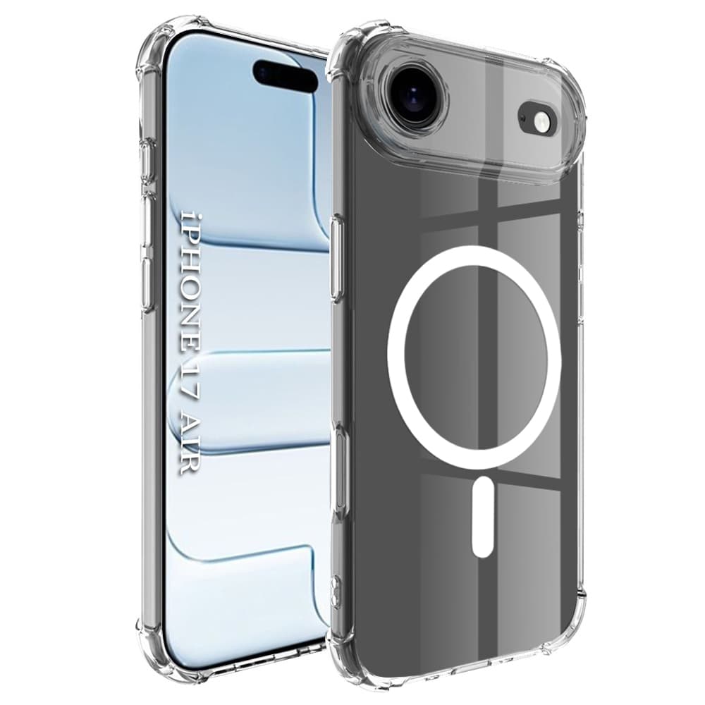 Techsuit Shockproof průhledný silikonový MagSafe iPhone 17 Air průhledný - náhled 1