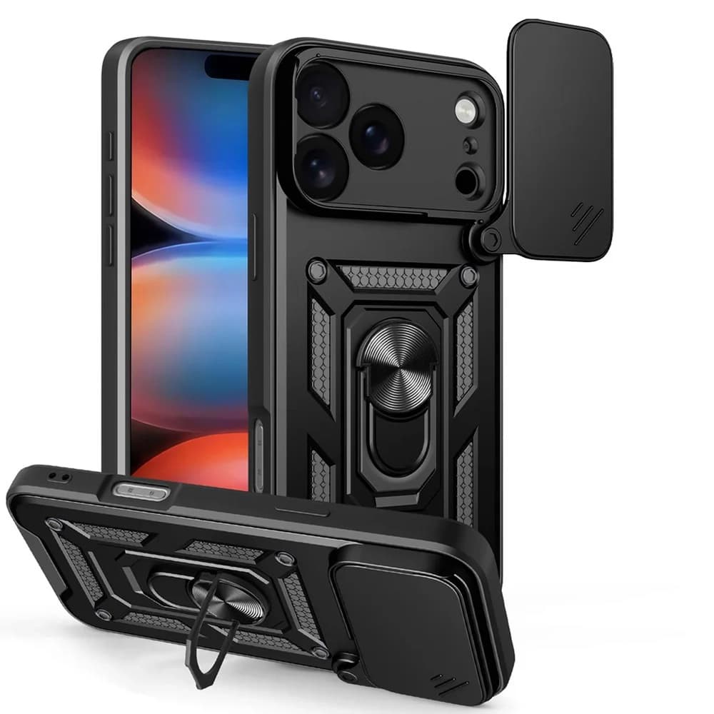 Techsuit CamShield Series pouzdro pro iPhone 17 Pro černé - náhled 1