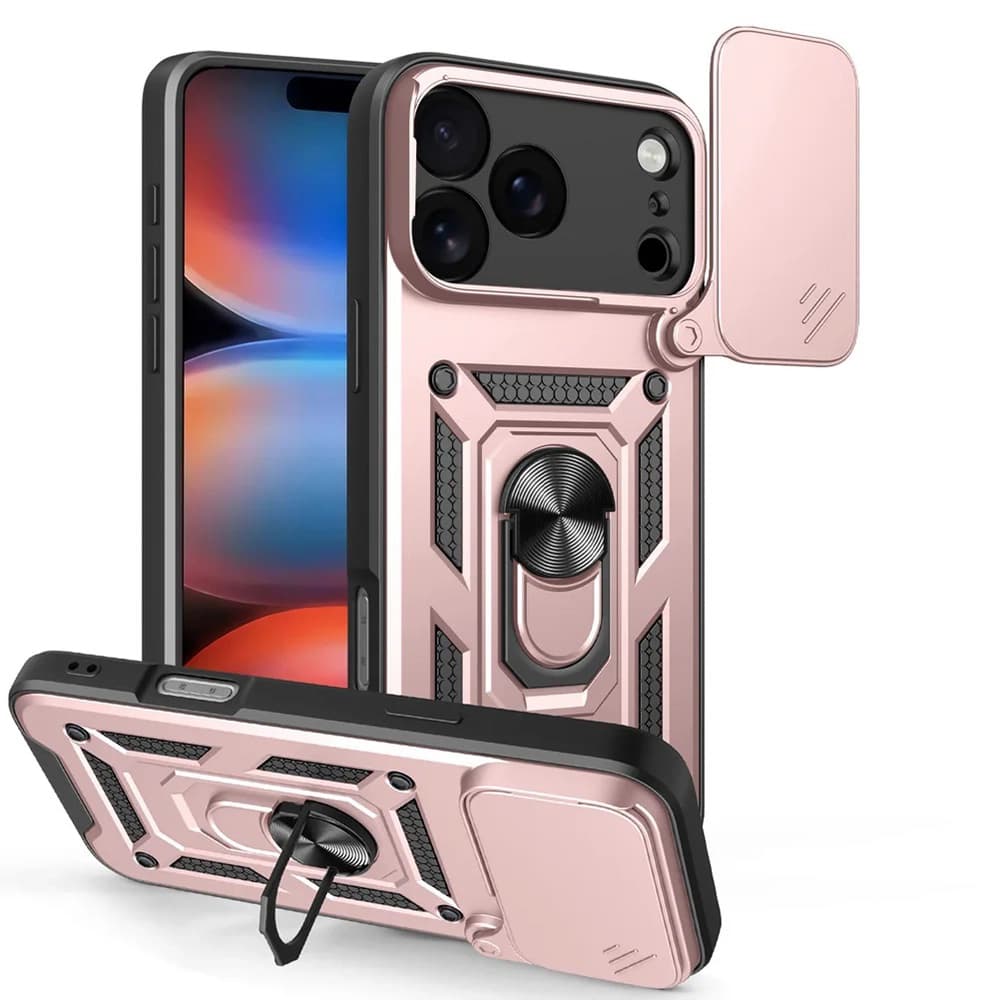 Techsuit CamShield Series iPhone 17 Pro růžově zlatý - náhled 1
