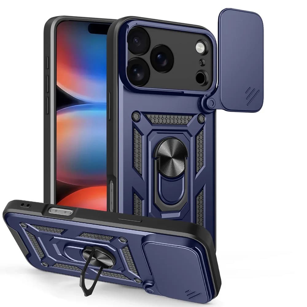 Techsuit CamShield Series pouzdro pro iPhone 17 Pro modré - náhled 1
