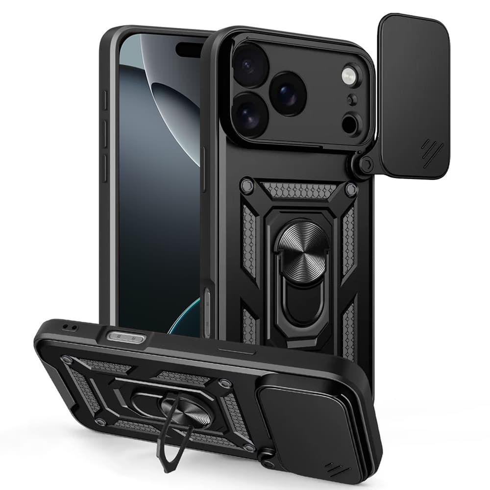 Techsuit CamShield Series pouzdro pro iPhone 17 Pro Max černé - náhled 1