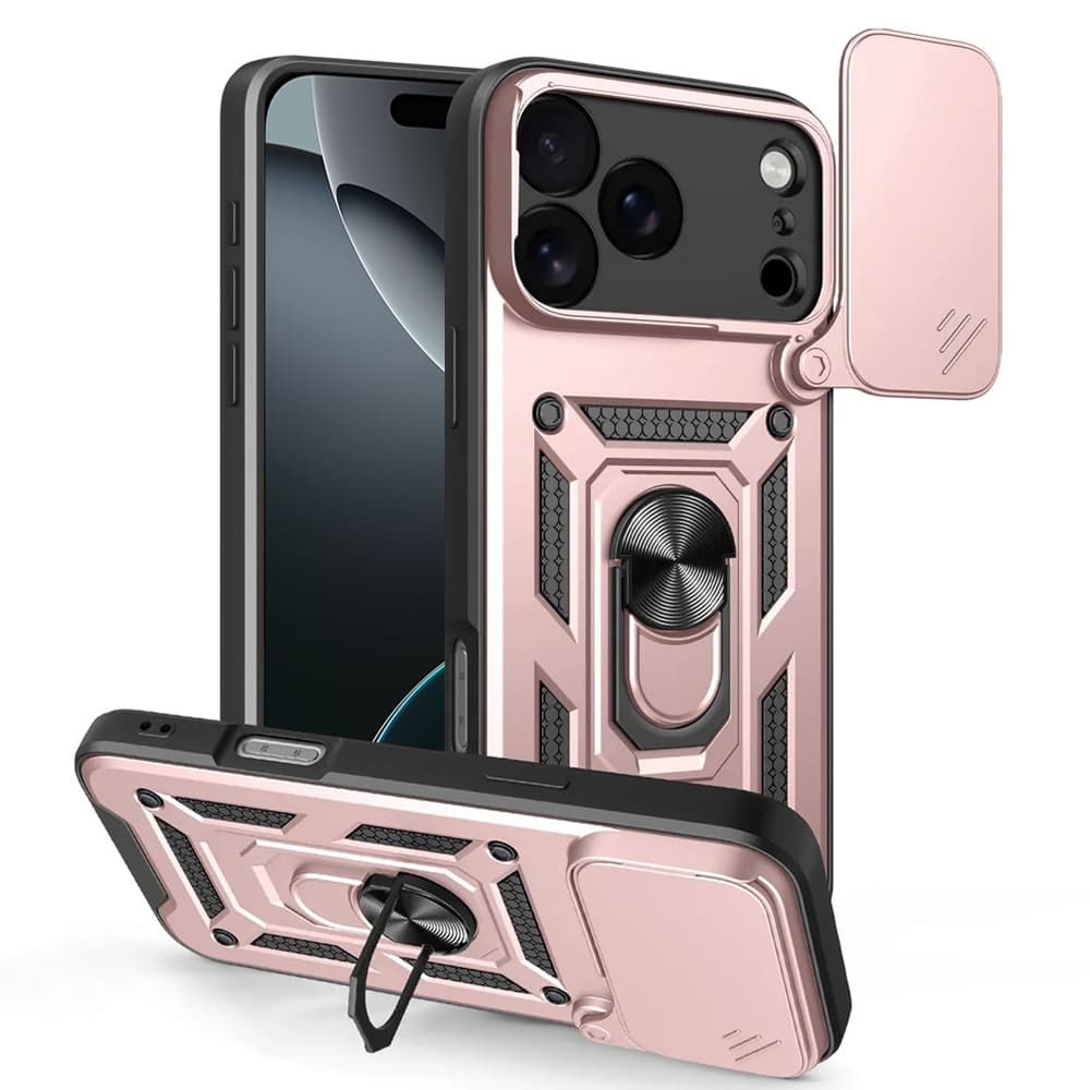 Techsuit CamShield Series iPhone 17 Pro Max růžově zlatý - náhled 1