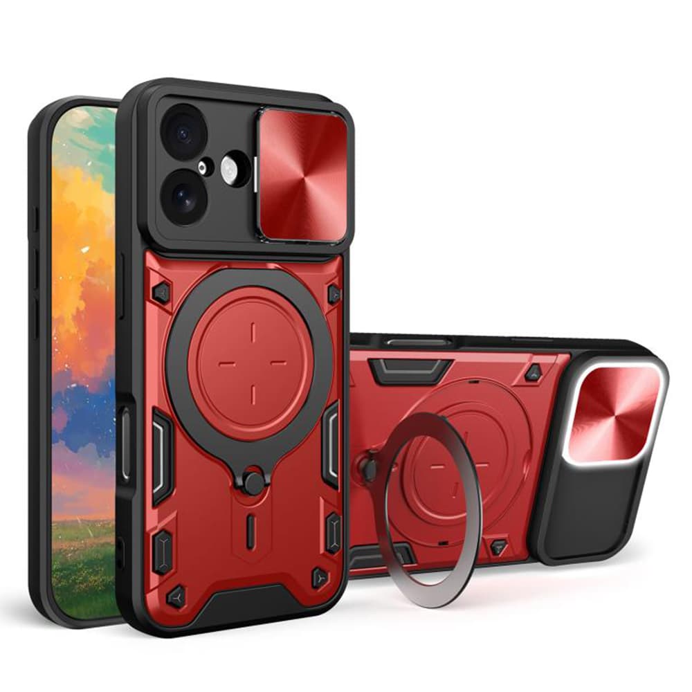 Techsuit CamGuard Pro pro iPhone 17 červený - náhled 1