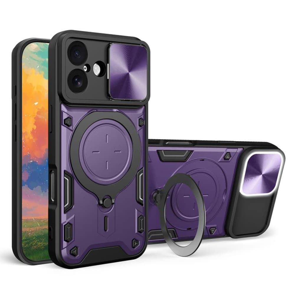 Ochranné pouzdro Techsuit CamGuard Pro pro iPhone 17 fialové - náhled 1
