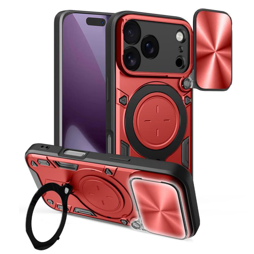 Techsuit CamGuard Pro pro iPhone 17 Pro červený - náhled 1