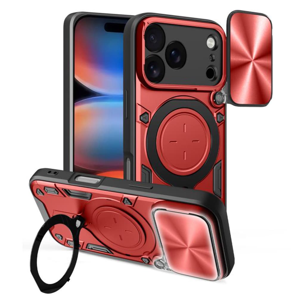 Techsuit CamGuard Pro pro iPhone 17 Pro Max červený - náhled 1