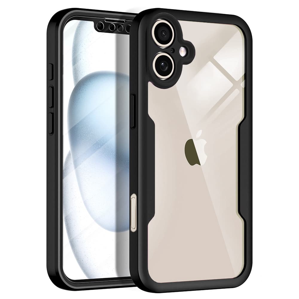 Techsuit ColorVerse 360 Series s ochranou displeje iPhone 17 černý - náhled 1