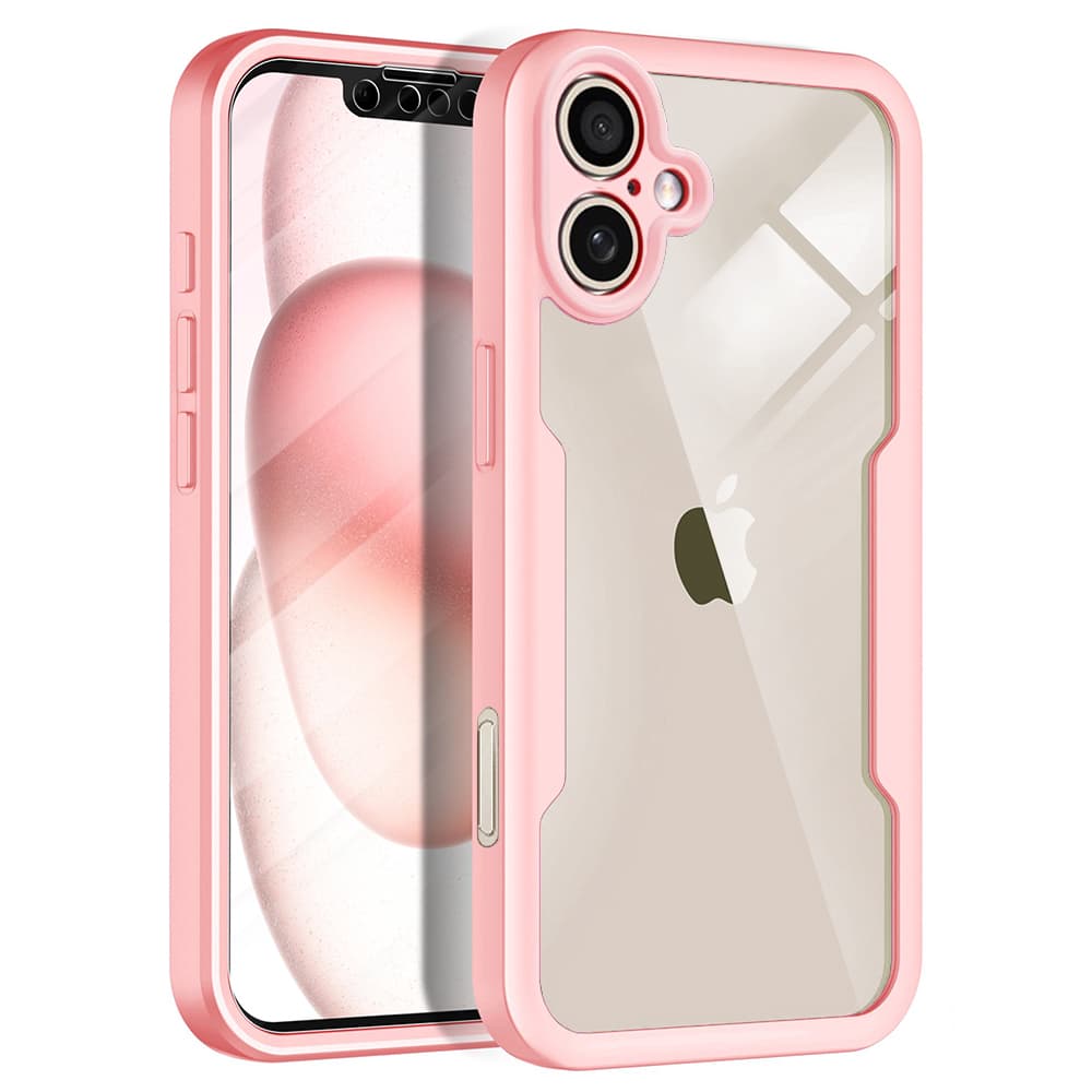 Techsuit ColorVerse 360 Series + Ochranné sklo iPhone 17 růžová - náhled 1