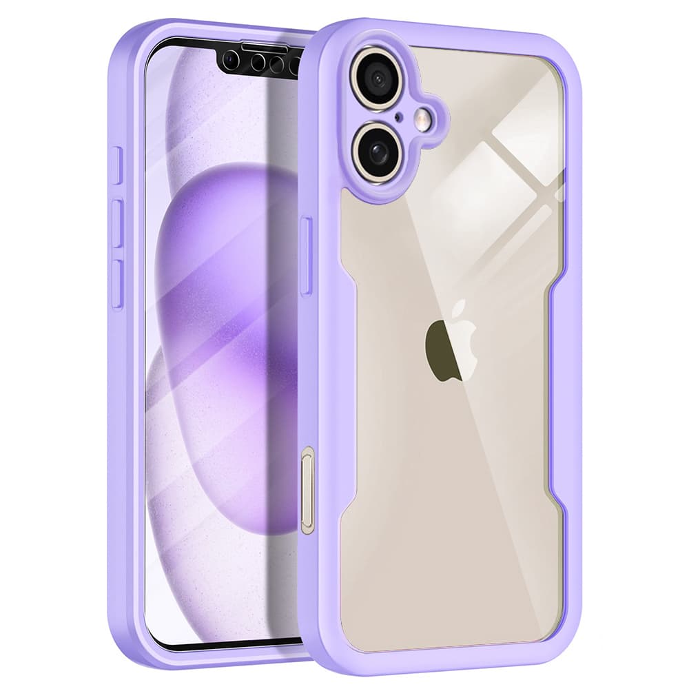 Techsuit ColorVerse 360 Series + Ochranné sklo iPhone 17 Fialová - náhled 1