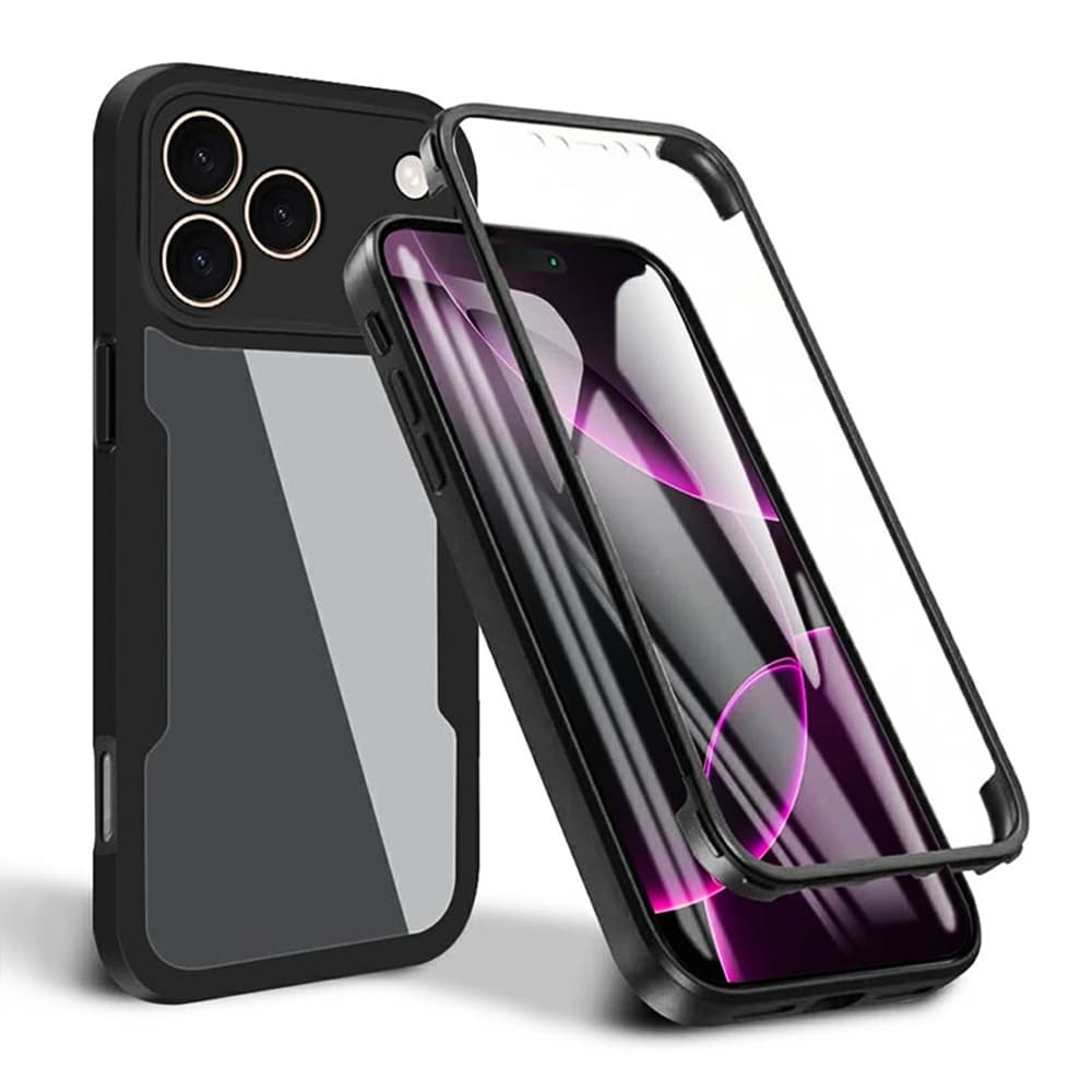 Techsuit ColorVerse 360 Series Ochranné sklo iPhone 17 Pro Černá - náhled 1