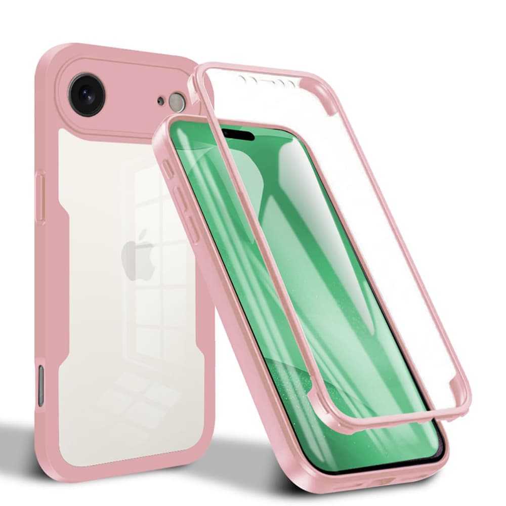 Techsuit ColorVerse 360 Series + Ochranné sklo iPhone 17 Air Růžová - náhled 1