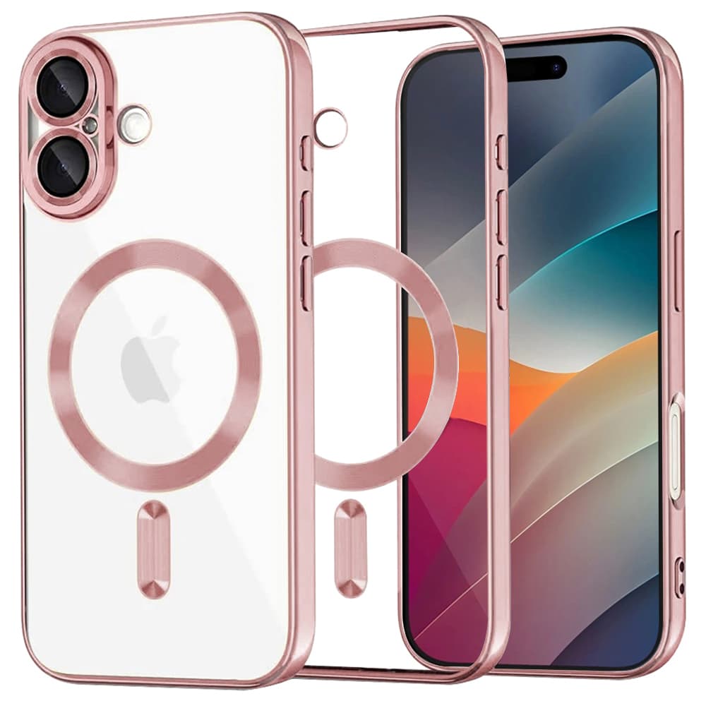 Techsuit Luxury Crystal MagSafe pro iPhone 17 růžový - náhled 1