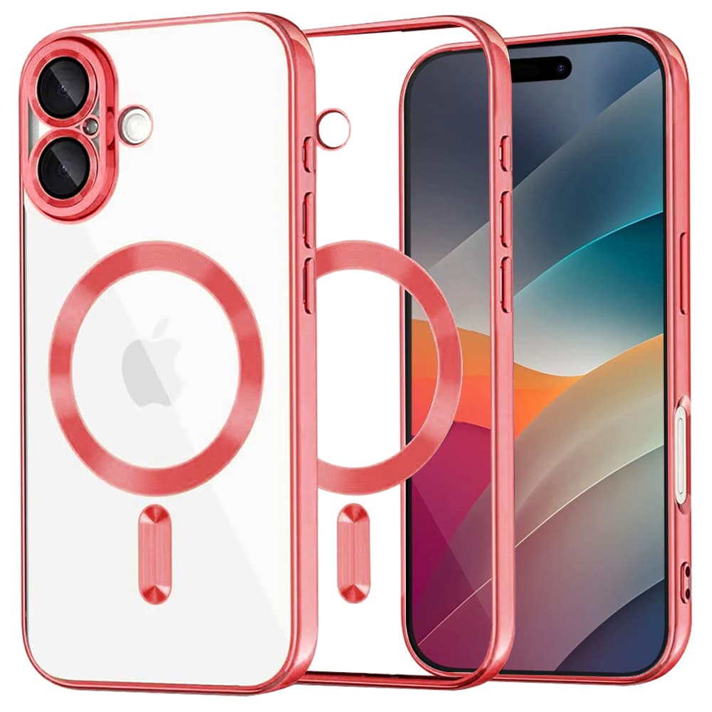 Techsuit Luxury Crystal MagSafe iPhone 17 červený - náhled 1