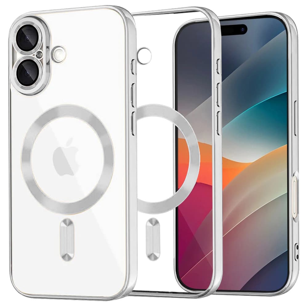 Techsuit Luxury Crystal MagSafe iPhone 17 Stříbrný - náhled 1
