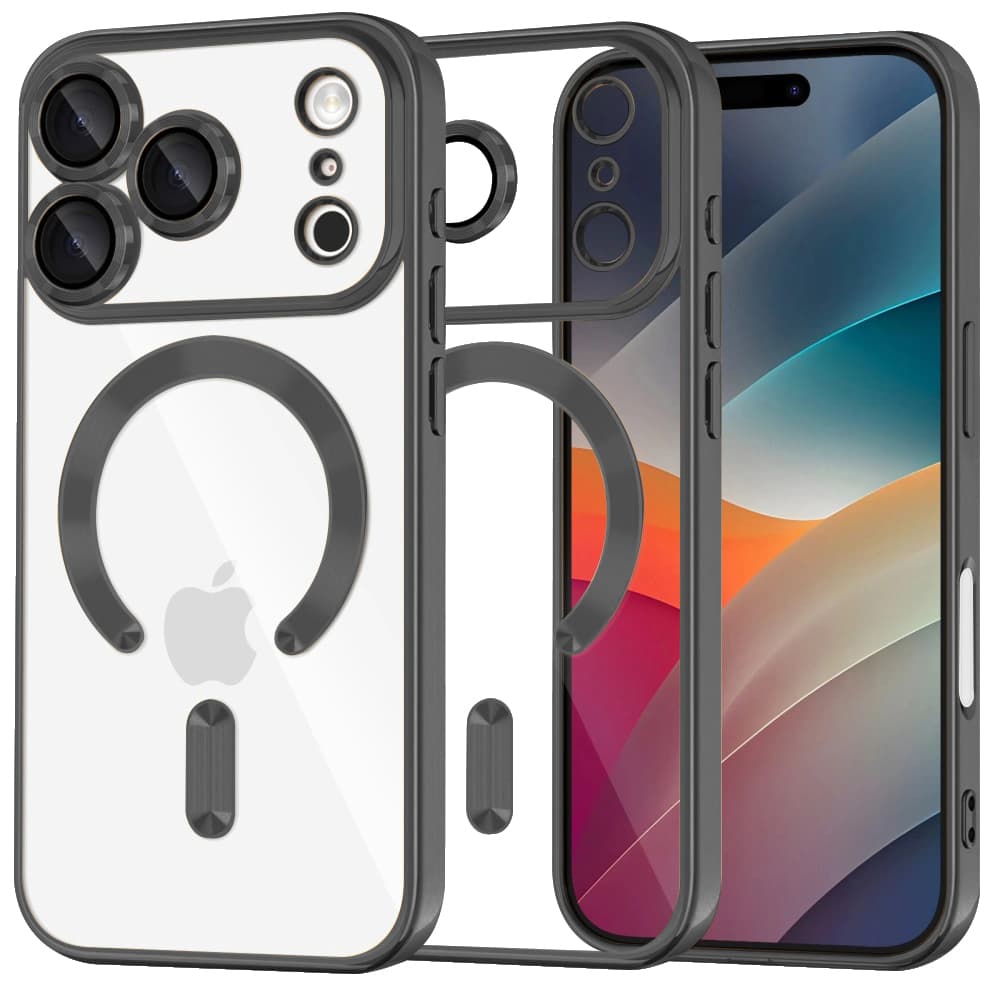 Techsuit Luxury Crystal MagSafe pro iPhone 17 Pro černý - náhled 1