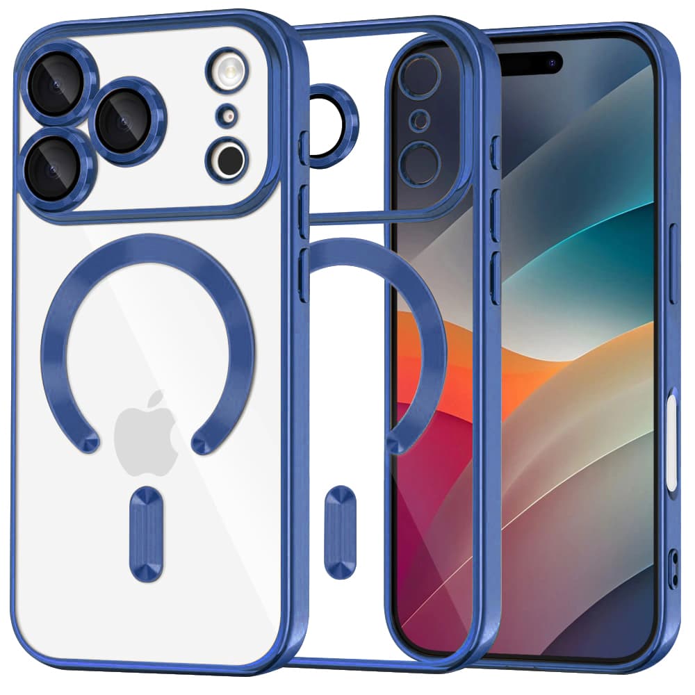 Techsuit Luxury Crystal MagSafe iPhone 17 Pro tmavě modrá - náhled 1