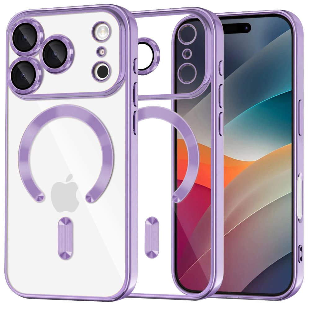 Techsuit Luxury Crystal MagSafe iPhone 17 Pro světle fialový - náhled 1