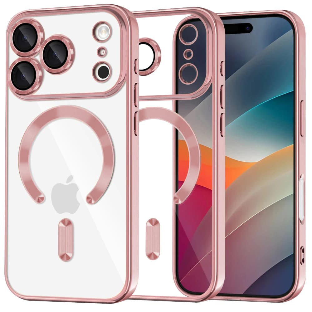 Techsuit Luxury Crystal MagSafe pro iPhone 17 Pro Max růžový - náhled 1