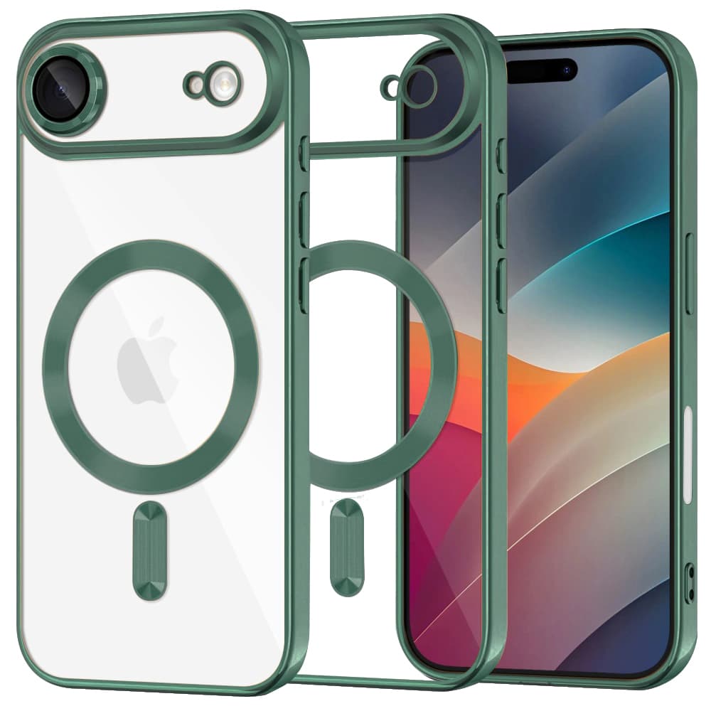 Techsuit Luxury Crystal MagSafe pro iPhone 17 Air v tmavě zelené - náhled 1