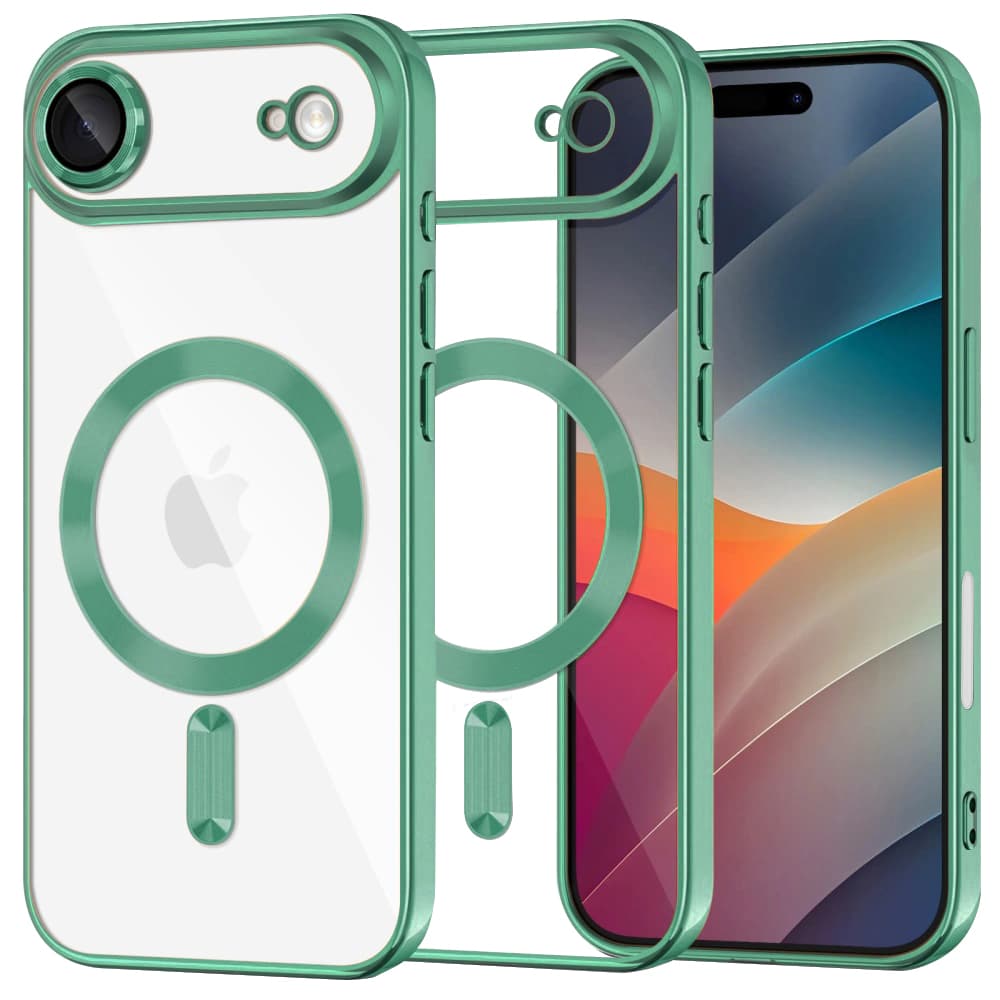Techsuit Luxury Crystal MagSafe pro iPhone 17 Air světle zelená - náhled 1