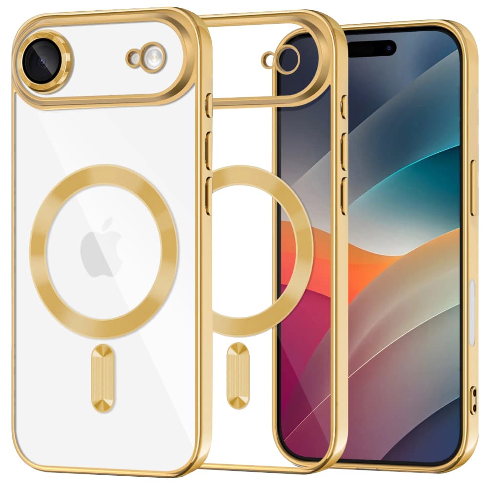 Techsuit Luxury Crystal MagSafe pro iPhone 17 Air zlatý - náhled 1