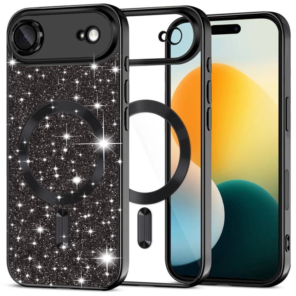 Techsuit Luxury Glitter MagSafe pro iPhone 17 Air černý - náhled 1