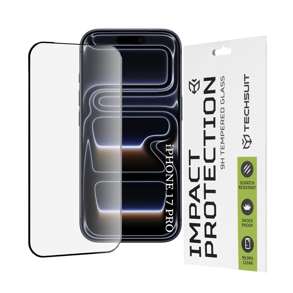 Ochranné sklo Techsuit 111D pro iPhone 17 Pro černé - náhled 1