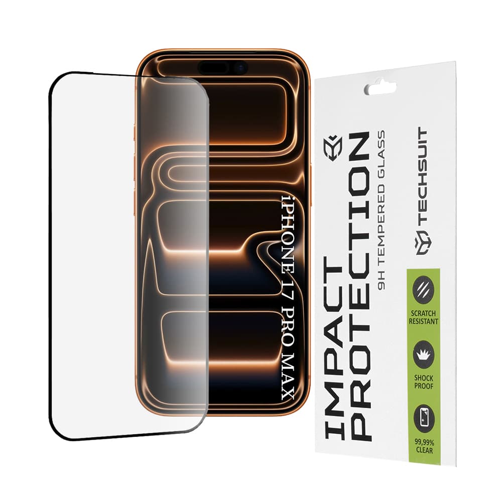 Ochranné sklo Techsuit 111D pro iPhone 17 Pro Max černé - náhled 1