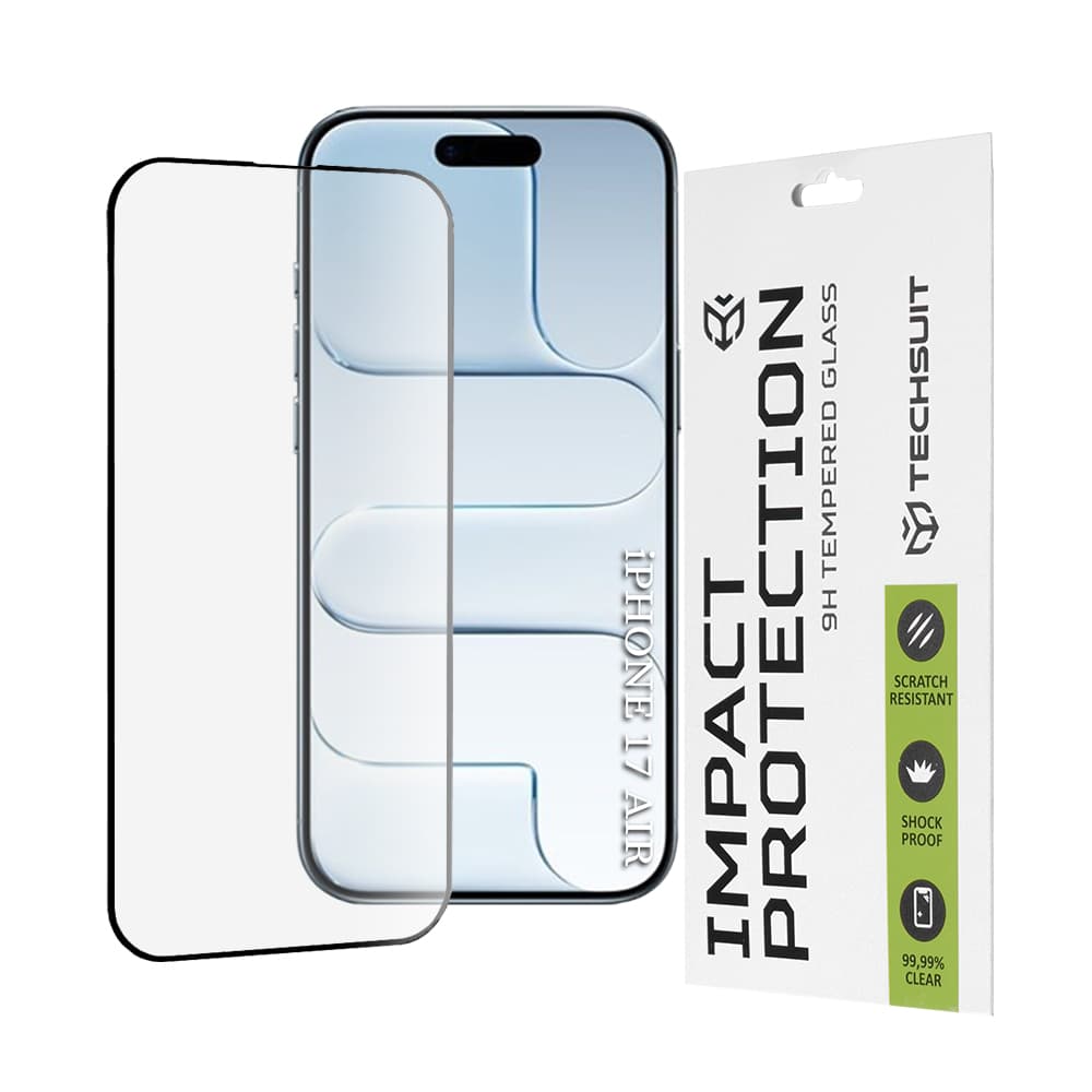Ochranné sklo Techsuit 111D pro iPhone 17 Air černé - náhled 1