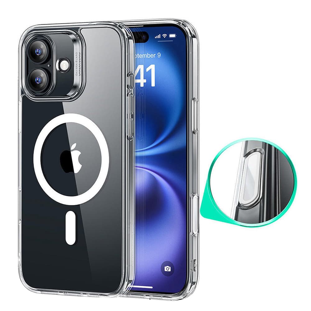 ESR Classic Hybrid HaloLock pro iPhone 16 průhledný - náhled 1