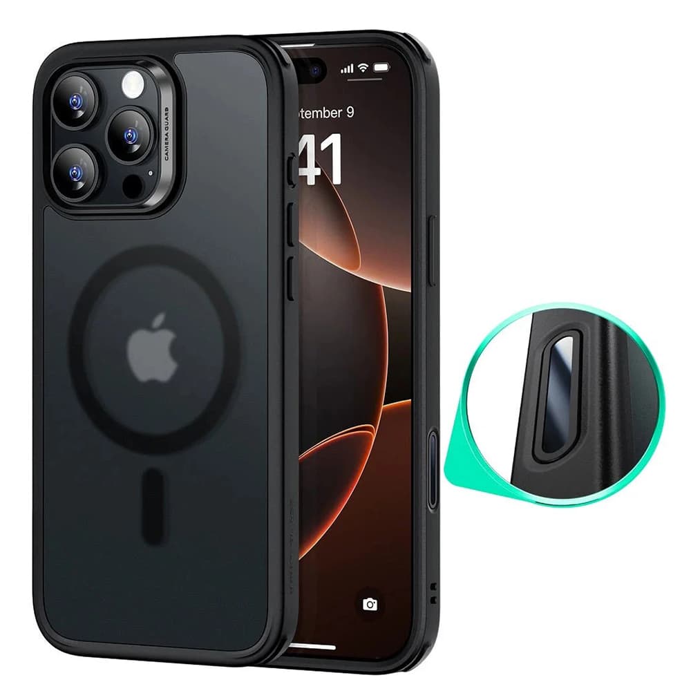ESR Classic Hybrid HaloLock pro iPhone 16 Pro Max v matné černé - náhled 1